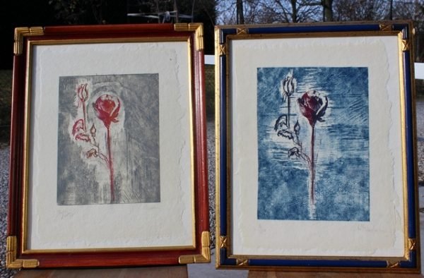 Rosa, quadro (cadauno)
