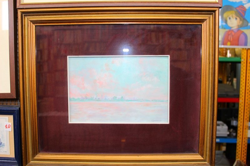 Tramonto di Amicucci, quadro in tempera - immagine 4