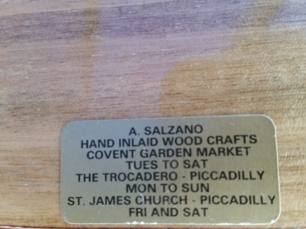 Quadro di Londra  in legno intarsiato - immagine 2
