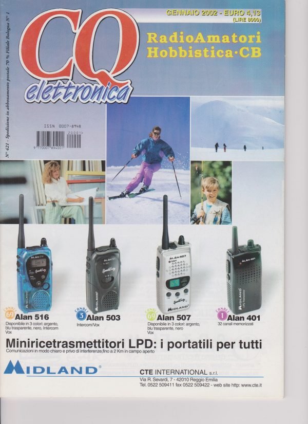 CQ elettronica, anno 2002 Annata completa 12 numeri