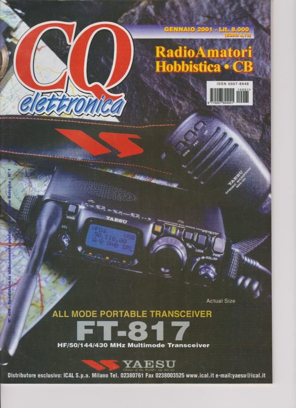 CQ elettronica, anno 2001 Annata completa 12 numeri