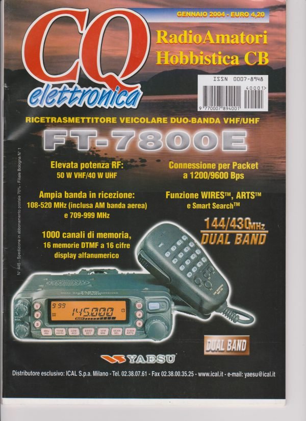 CQ elettronica, anno 2004 Annata completa 11 numeri