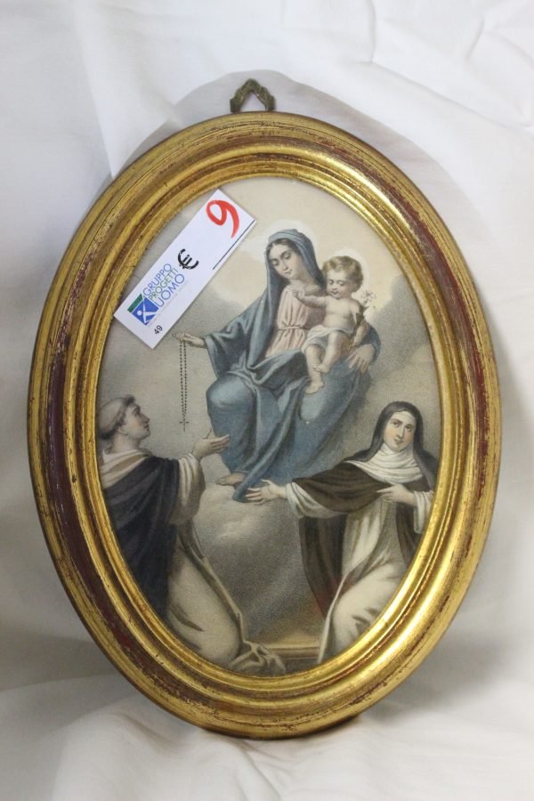 Quadro ovale, Madonna con bambino