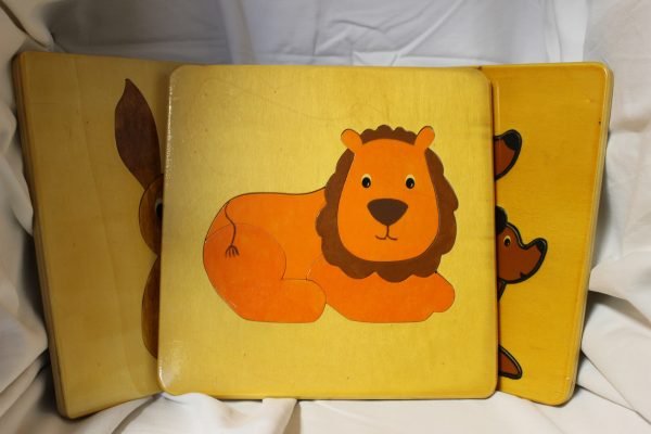Gioco educativo in legno - puzzle con animali - immagine 4