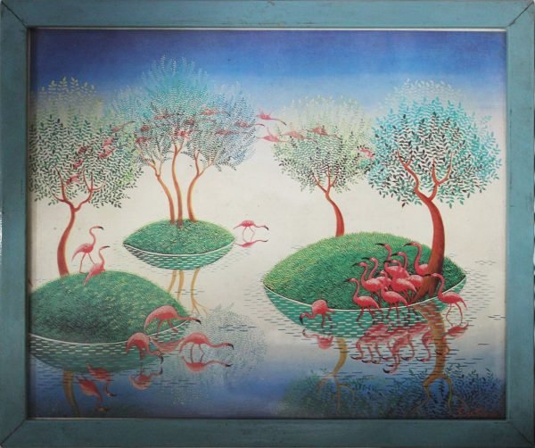 quadro, stampa "l'arcipelago dei Flamingos"