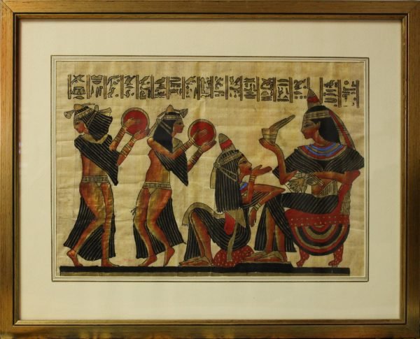 quadro, dipinto su papiro