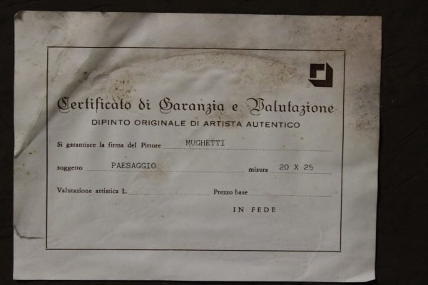 quadro, dipinto con casale - immagine 3
