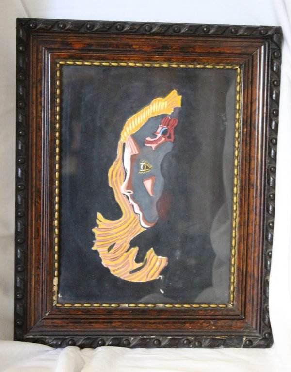 quadro, dipinto con volto femminile