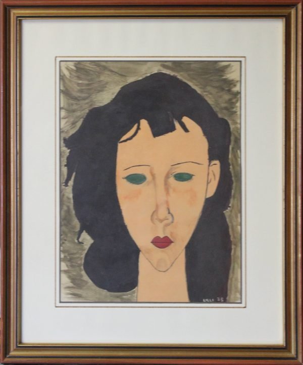quadro, volto femminile
