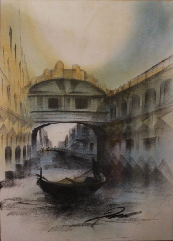 quadro, tema lagunare - immagine 2