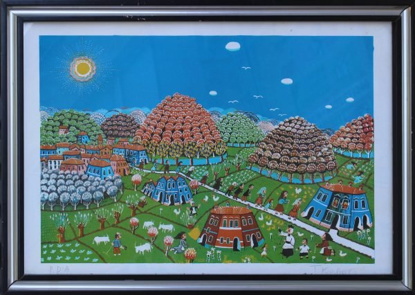 quadro, tema rurale