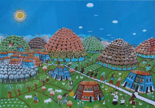 quadro, tema rurale - immagine 2