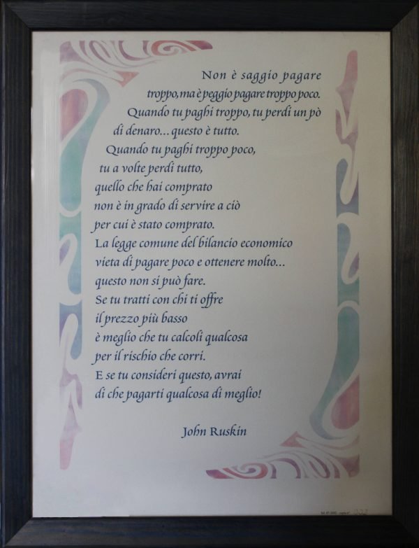 quadro, "John Ruskin" - Carta fatta a mano