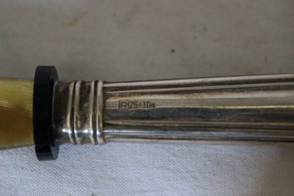 Mestolo in Osso con manico in Arg. 925 - immagine 2