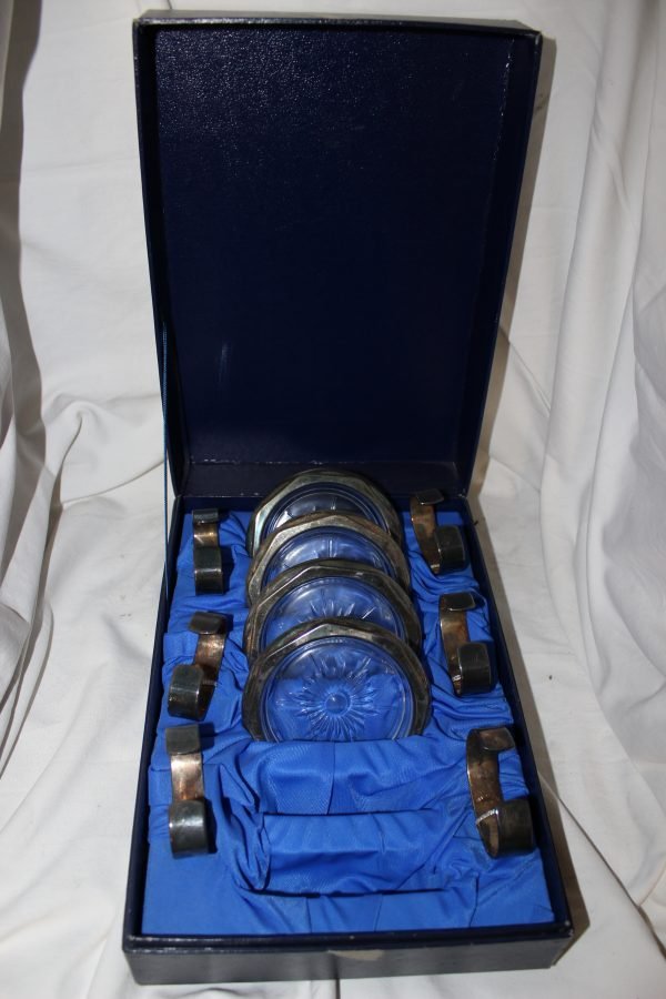 Set di porta tovaglioli e sottobicchieri Silverplateu