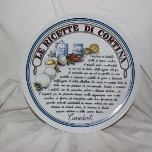 Piatto decorato Cortina