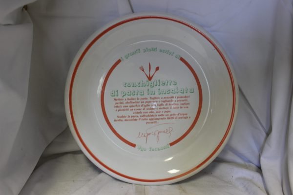 Piatto decorato Ricette Ugo Tognazzi
