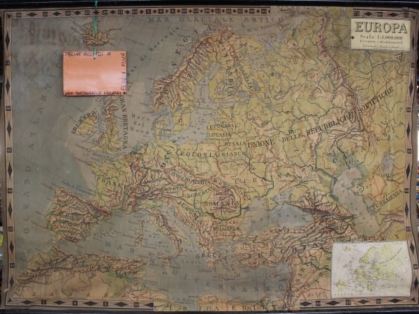 Cartina Fisica Europa - Ufficio Cartografico Vallardi
