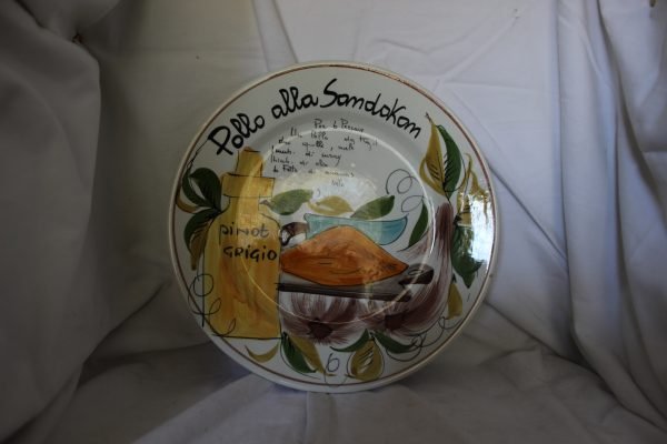 Piatto decorato con Ricetta
