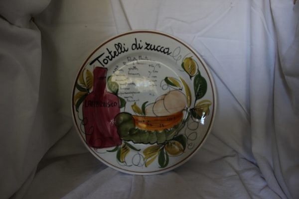 Piatto decorato con Ricetta