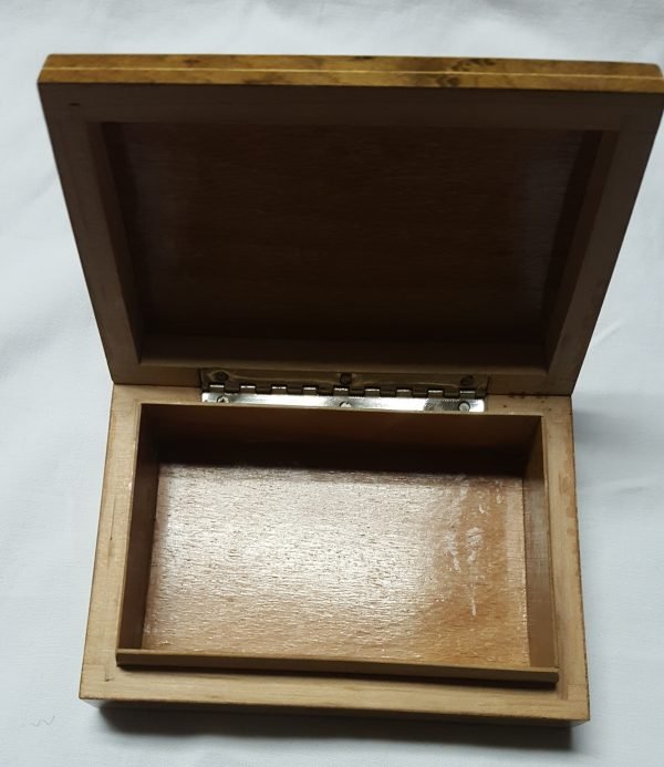Scatola portagioie in legno - fatto a mano. - immagine 3