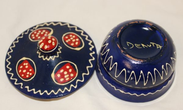 Scatola in ceramica decorativa con coperchio - immagine 2