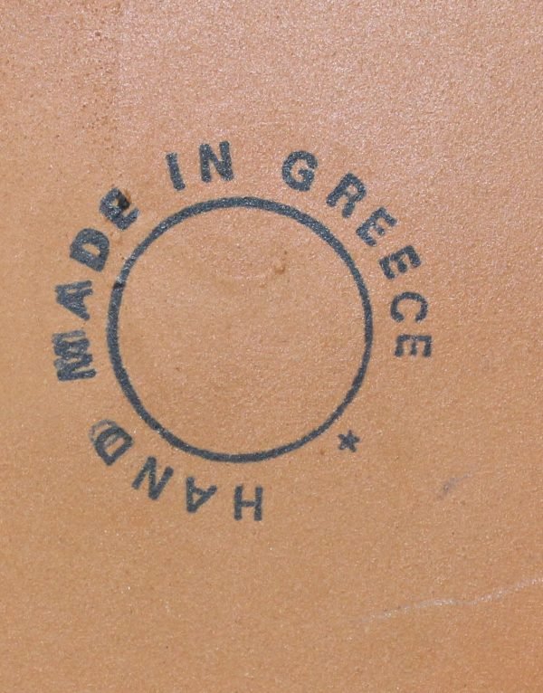 Piatto decorato di ceramica, fatto a mano in Grecia. - immagine 2