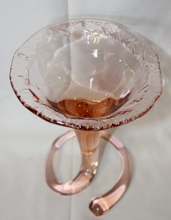 Vaso decorativo in vetro, fatto a mano - immagine 3