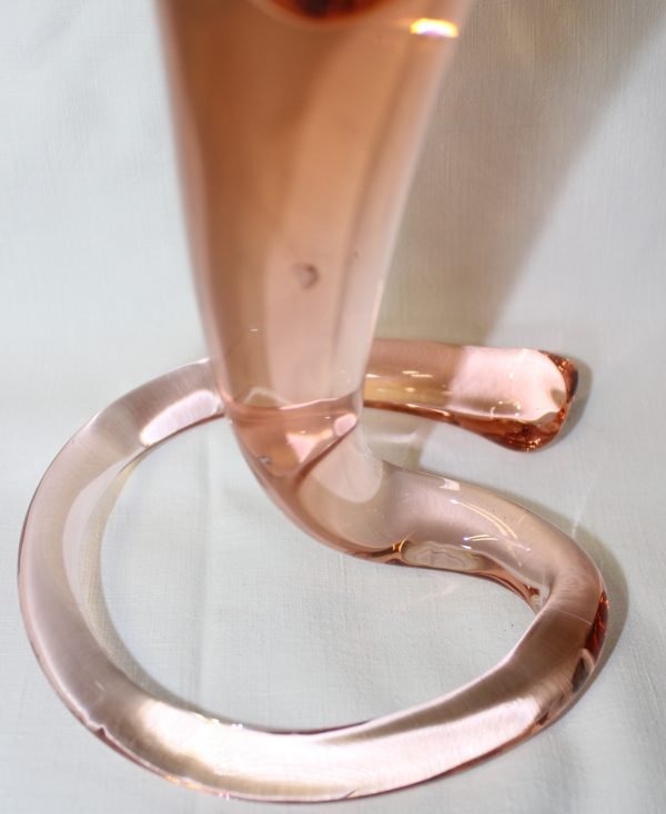 Vaso decorativo in vetro, fatto a mano - immagine 2