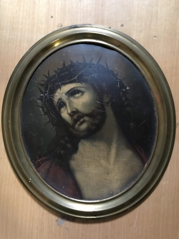 Quadro ovale Gesù Cristo