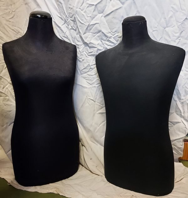 Manichino busto nero  senza testa,  in resina
