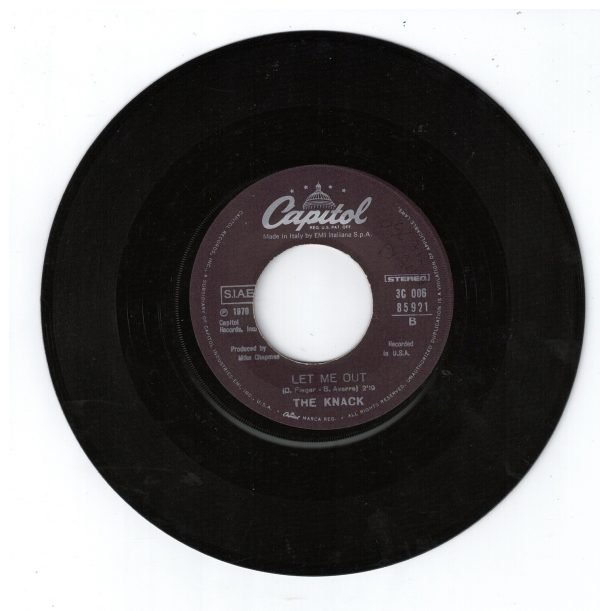 The Knack :  My Sharona (lato a);Let me out(lato b) - immagine 3