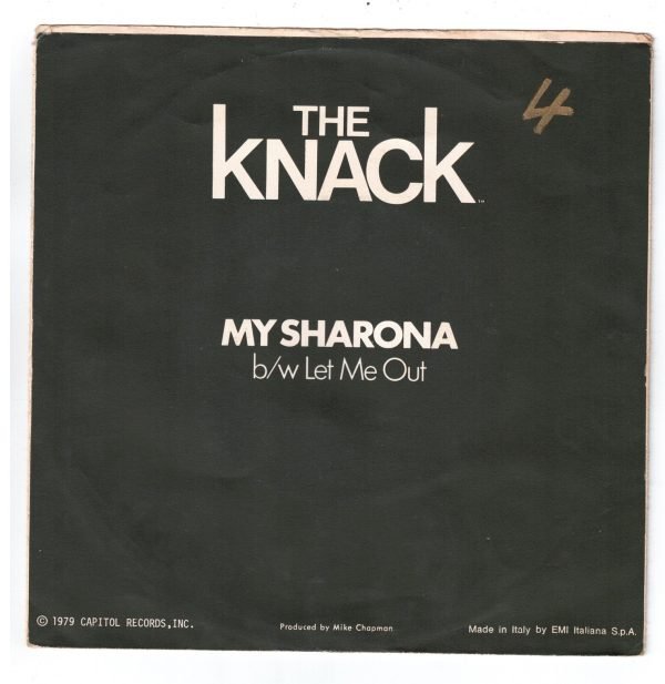 The Knack :  My Sharona (lato a);Let me out(lato b) - immagine 4