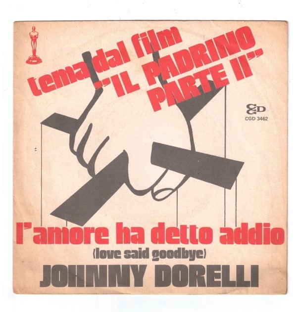 JOHNNY DORELLI: L'amore ha detto addio (lato a); Pazzi amanti (lato b) DISCO 45 GIRI