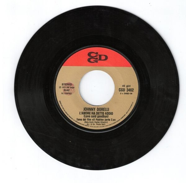 JOHNNY DORELLI: L'amore ha detto addio (lato a); Pazzi amanti (lato b) DISCO 45 GIRI - immagine 3