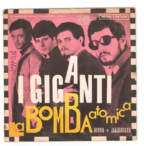 I GIGANTI: Tema (lato a); La bomba atomica(lato b) DISCO 45 GIRI - immagine 2