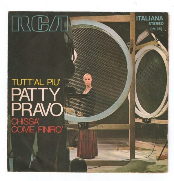 PATTY PRAVO: Tutt'al più  (lato a); Chissà come finirò)(lato b) DISCO 45 GIRI