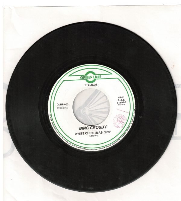 White Christmas (lato a); Silent night (lato b). Original version 45 giri - immagine 3