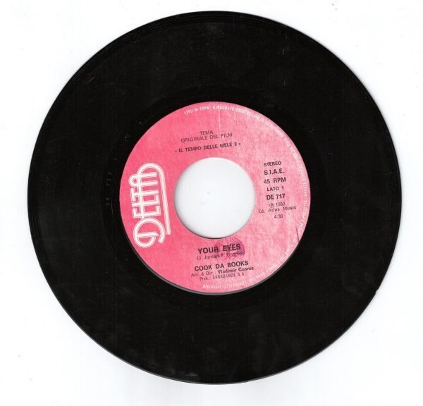 Your Eyes (lato a); Rockin’ at the hop (lato b) 45 giri - immagine 3