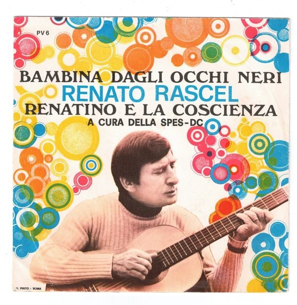 Renato Rascel: "Bambina dagli occhi neri "(lato a); " Renatino e la coscienza"(lato b) DISCO 45 GIRI - immagine 2