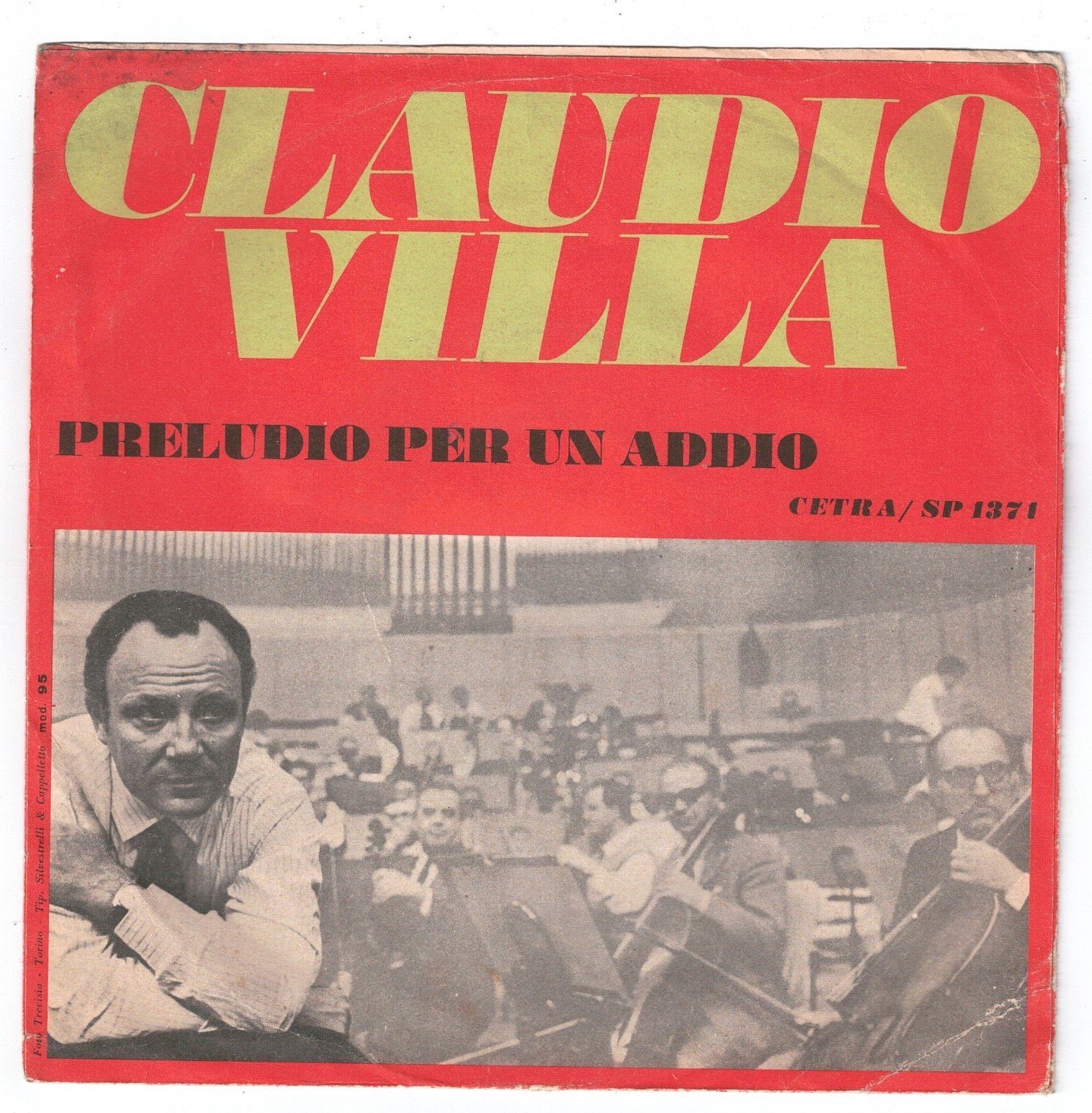 Claudio Villa : Povero Cuore (lato a); Preludio per un addio (lato b) DISCO 45 GIRI - immagine 2