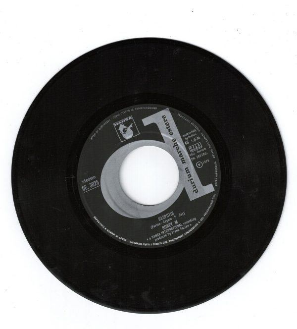 Boney M  -  Rasputin (lato a); Never change lovers in the middle of the night(lato b)  vinile 45 giri - immagine 3