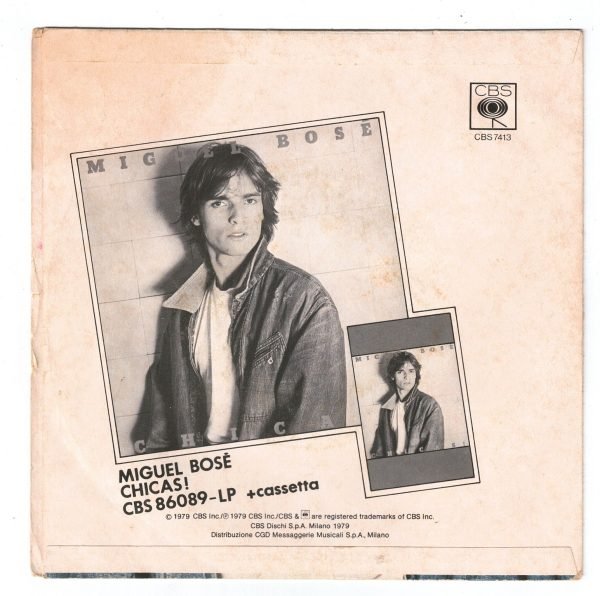 Miguel Bosé  Super Superman(lato a);  Vote Johnny 23(lato b)  vinile 45 giri - immagine 2