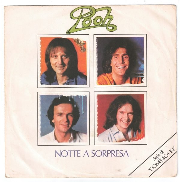 Pooh - Notte a sorpresa(lato a);  Tutto adesso(lato b)  vinile 45 giri