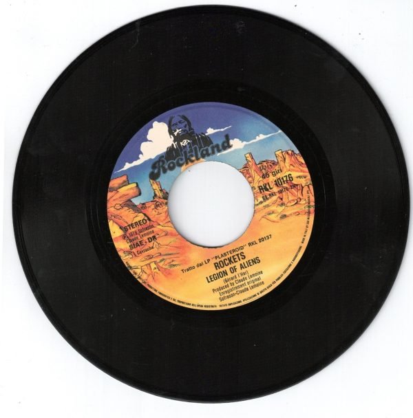 Rockets: Electric delight(lato a); Legion of aliens (lato b)DISCO 45 GIRI - immagine 4