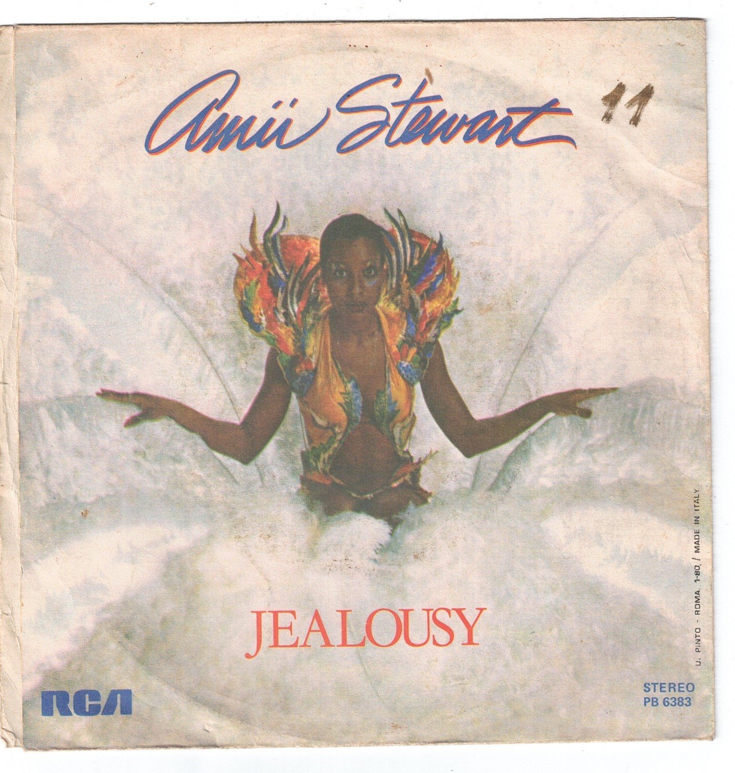 Amii Stewart - Jealousy(lato a); Step into the love line (lato b) DISCO 45 GIRI - immagine 2