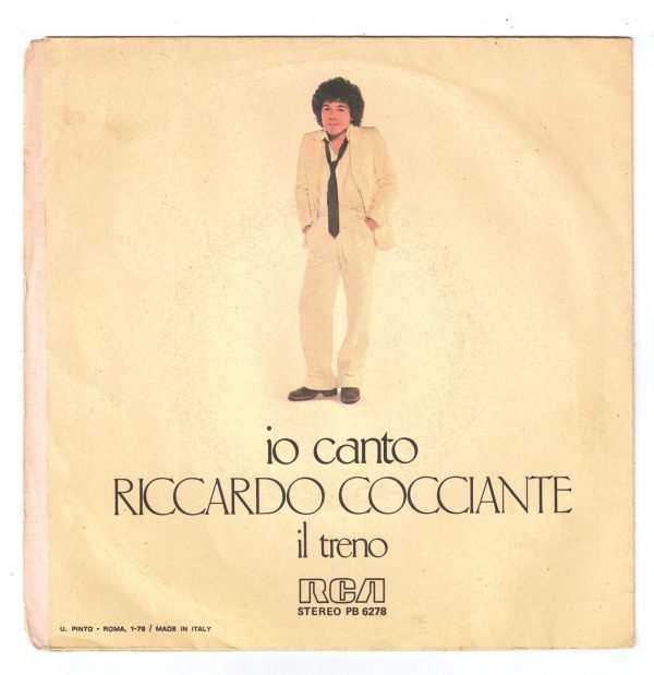 Riccardo Cocciante  Il canto(lato a);  Il treno(lato b)  vinile 45 giri - immagine 2