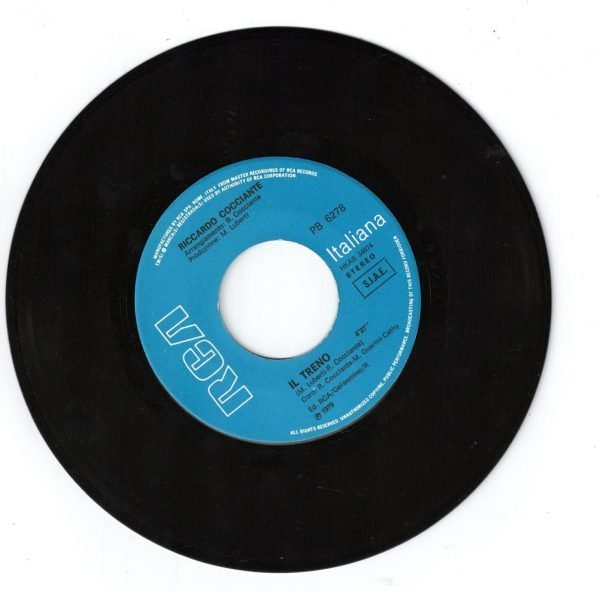 Riccardo Cocciante  Il canto(lato a);  Il treno(lato b)  vinile 45 giri - immagine 4