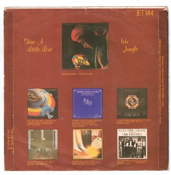 Electric Light Orchestra - Shine a little love (lato a);  Jungle(lato b)  vinile 45 giri - immagine 2
