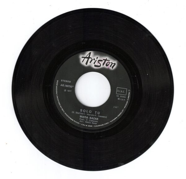 Matia Bazar - Solo tu (lato a); Per un minuto e poi... (lato b) DISCO 45 GIRI - immagine 3